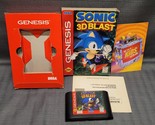 Sonic 3D Blast Cardboard Box (Sega Genesis, 1996) Video Game - £27.13 GBP