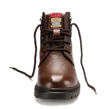 Brand Genuine Leather Men Shoes Autumn Winter Men Boots Fashion Vintage Style Ma - £52.46 GBP