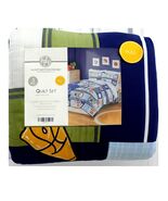 HUNTINGTON HOME 3 PIECE QUILT SET SPORTS, SPORTS THEME, FULL - $36.50