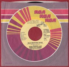 John Denver &amp; Emmylou Harris 45 RPM Wild Montana Skies - RCA JH-13562 - £9.60 GBP