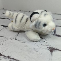 Miyoni 8&quot; Aurora Plush White Tiger Plush Stuffed Animal - £7.92 GBP