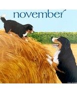 Bernese Mountain Dog Hay November Poster Calendar 14 x 11&quot; Art Leigh DWD... - £23.62 GBP