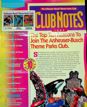 Anheuser-Busch Theme Parks Club Brochure (1993) - Vintage - £11.19 GBP