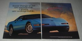 1991 Chevrolet Corvette Coupe Ad - Some things in life are memorable - £14.55 GBP