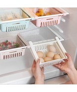 Fridge Drawer Organizer 4 Pack Retractable Drawer Refrigerator Storage B... - £22.15 GBP