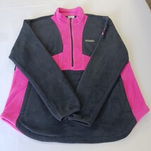 Columbia AL5548 Women's Black/Pink 1/2 Zip Pullover Sweatshirt Size 2XL image 14