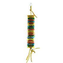 Zoo-Max Kooky Hanging Bird Toy - Natural Pine Wood and Coco Rope Bird To... - £12.35 GBP+
