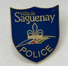 Ville De Saguenay Quebec Canada Police Dept Law Enforcement Enamel Lapel Hat Pin - £11.25 GBP