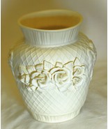 Bisque Vase 3D White Roses Decorative - €25,69 EUR