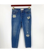 Free People Jeans Size 25 Blue Denim Distressed Womens - £31.55 GBP