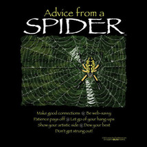 Spider Sweatshirt S M L XL Advice Unisex Sizes New NWT Nature Black Cott... - $27.77