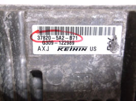2014..14  HONDA ACCORD   2.4L AUTOMATIC /   /ENGINE COMPUTER/ECU.PCM image 3