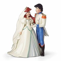 Lenox Disney Princess Ariel &amp; Prince Eric Wedding Cake Topper Figurine M... - $450.30