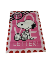 Peanuts Snoopy Be My Valentine Yard Banner Pink White Red Hearts Feb 14 Flag - £15.14 GBP