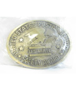 US Postal Service Safety Award Belt Buckle Vintage Metal PREOWNED - £19.21 GBP