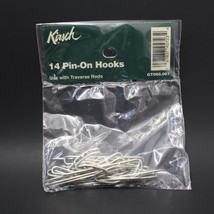 28 Kirsch Pin-On Hooks for Drapery Curtain Use With Traverse Rods 2.75&quot; ... - £11.52 GBP