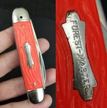 vintage pocket knife &quot;FOREST MASTER&quot; Colonial NEW OLD STOCK bright orange! - $31.99