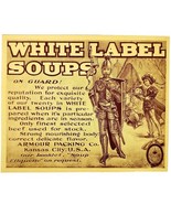 White Label Soup Knight 1897 Advertisement Victorian Armour Packing Co A... - $28.00 CAD