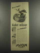 1953 Avon H-M Tire Ad - It's no myth! Higher mileage is a reality - £14.53 GBP