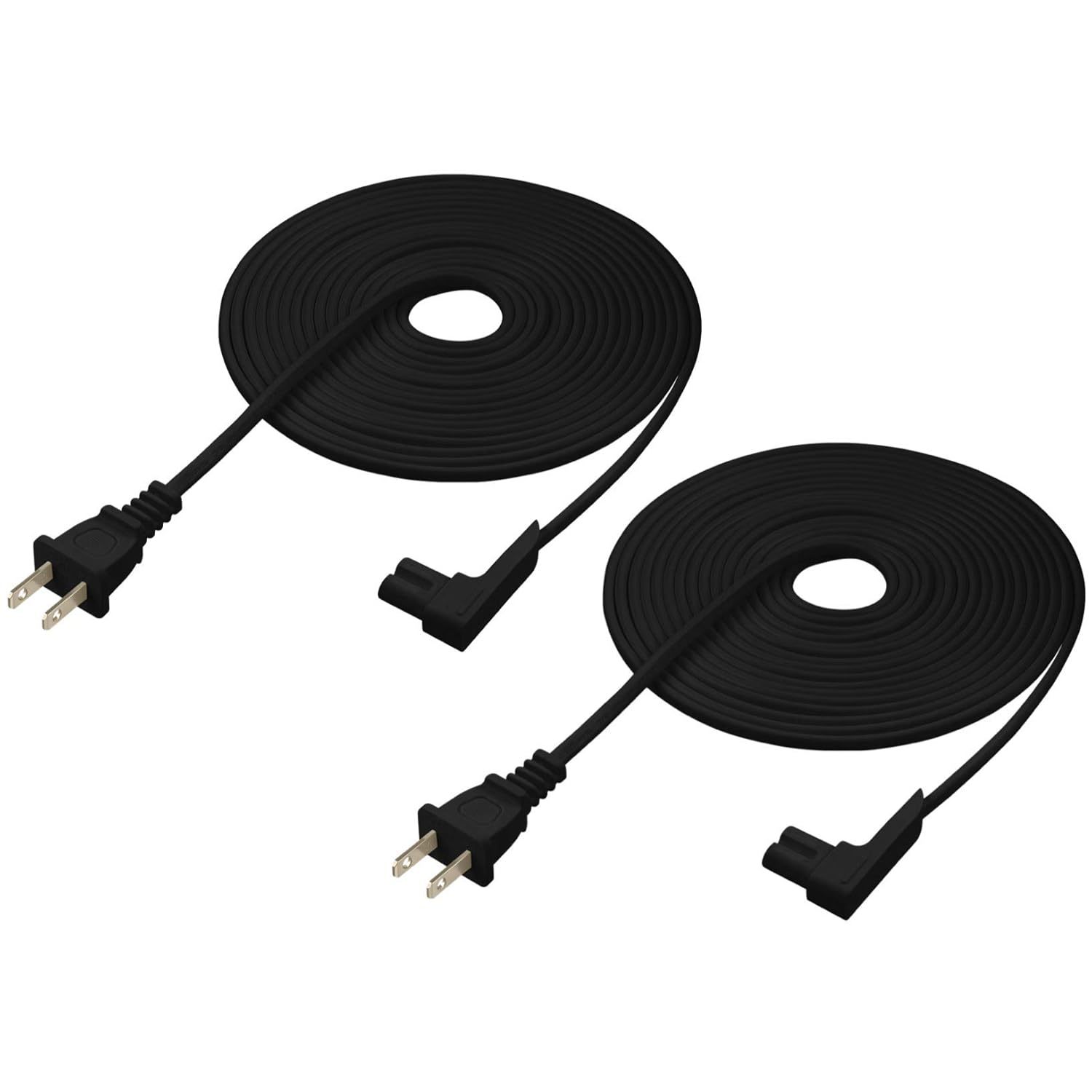 16-Foot 2-Pack Power Cord Compatible With Sonos One, Sonos One Sl, Sonos Play-1