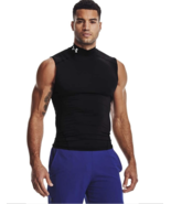 Under Armour Men&#39;s HeatGear Compression Mock Sleeveless Tank top - £18.04 GBP