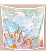 Silk Cashmere Shawl &quot;Le Jardin Lyrique&quot; - £118.52 GBP