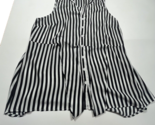 Torrid Sleeveless Button Up Top Blouse Size 2 2XL Black White Stripes - $14.95