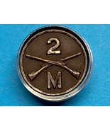 1910-1937, U.S. ARMY, TYPE I COLLAR DISK, 2nd INFANTRY REGIMENT, COMPANY M - $15.00