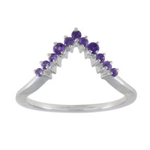 Handmade Jewelry Amethyst Crown Rings For Occasion Gift AU - £14.36 GBP