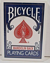 Bicycle Playing Cards Mandolin Back 809 BLUE Deck Poker Size New in Cellophane - £6.01 GBP