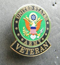 ARMY VETERAN USA CREST LAPEL PIN BADGE 1.1 INCHES US - £4.56 GBP