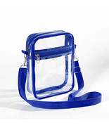 Women Blue Clear Shoulder Bag Stadium Approved Transparent Purse - $252.21 MXN