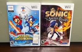 Mario &amp; Sonic Olympic Winter Games &amp; Sonic Secret rings Nintendo Wii Com... - £20.10 GBP