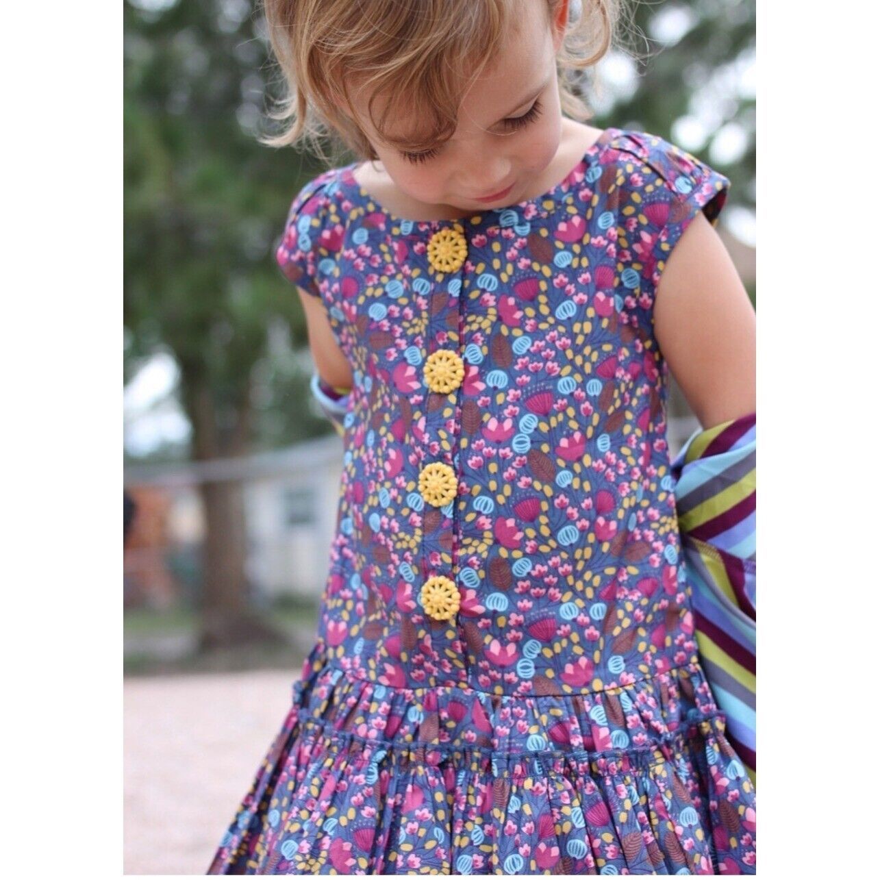 Robe Fille Matilda Jane Paint By Numbers - Taille 6 - Motifs Fleurs Et Renards - Occasion TB