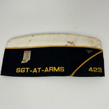 Vtg American Legion Hat 4th Sgt-At-Arms w/ Pins 423 Sz 7 Made USA Garris... - $8.47
