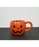 NEW Halloween Orange Jack-O-Lantern Mug 16 OZ Ceramic - £14.93 GBP