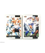 Sports Plaque 2 Cards Aikman Collins Quarterback 1996 Football NFL Pinnacle - £3.16 GBP