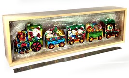 Seventh Avenue 5 pc. Santa Claus Christmas Train Ornament Set w/ Wooden Box - £95.19 GBP