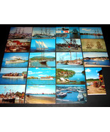 19 Vintage POSTCARDS Schooners Sailboat Sail Boat Mayflower II Enterpris... - $469.29 MXN