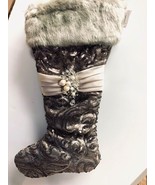 katherine&#39;s collection Christmas Stocking 28-30139 pewter silver rhinest... - €69,88 EUR