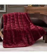 Geniospin Ultra Soft Throw Blanket 450 GSM Faux Fur Plush Cozy Warm Twin... - £32.87 GBP