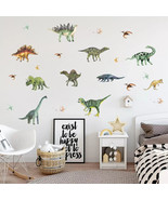 3D Watercolour Dinosaur Kids Wall Stickers Peel and Stick Removable Wall... - $19.39 CAD