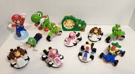 Super Mario Kart Racecar Cake Toppers 3&quot; Figures lot of 12 - Bakery Crafts - $19.34
