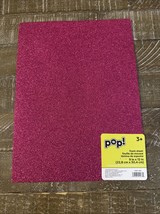 Pop! Foam Sheet 9x12” Pink Glitter - $11.76