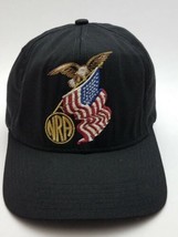 NRA Hat U.S Flag Bald Eagle Baseball Cap Mens Snapback Black Adjustable - £9.78 GBP