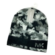 Nwt Michael Kors Msrp $44.99 Men&#39;s One Size Black Camo Fleece B EAN Ie Hat - £20.09 GBP