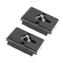 2 Pcs Universal Quick Release Plate Tripod Camera For Manfrotto Mount Pl... - £20.50 GBP
