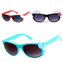 Hello Kitty Kids BABY TODDLER Girls Boy Sunglasses Black White Pink Cute Glasses - £7.89 GBP