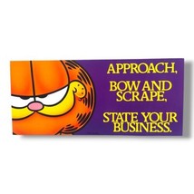 Vintage Garfield Poster 9&quot;x4&quot; Office Classroom Motivational Humor Jim Davis (l)  - £11.94 GBP