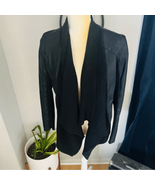 Blank NYC Drape Front Open Waterfall Faux Leather Wrap Moto Jacket, Blac... - $80.43 CAD